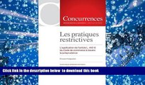 BEST PDF  Les pratiques restrictives (French Edition) READ ONLINE