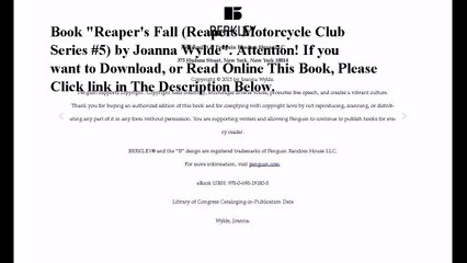 Download Reaper's Fall (Reapers Motorcycle Club Series #5) ebook PDF