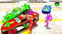 IRONMANS COLORS & Lightning McQueen Cars COLORS EPIC PARTY & Nursery Rhymes Children Songs