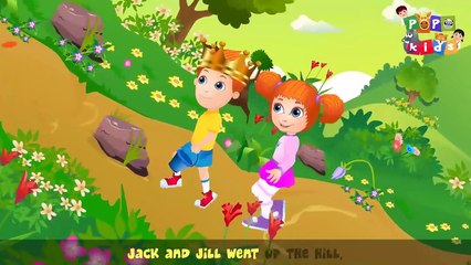 Jack and Jill Nursery Rhyme | Video with lyrics | Rhymes for Children | Baby Songs by Po Po Kids