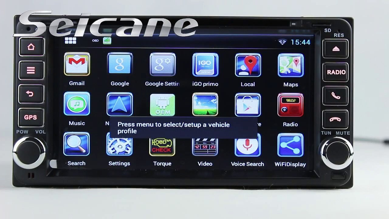 Multifunction Android 4.2 1996-2009 Toyota Prado CD Radio Bluetooth DVD GPS Navigation System