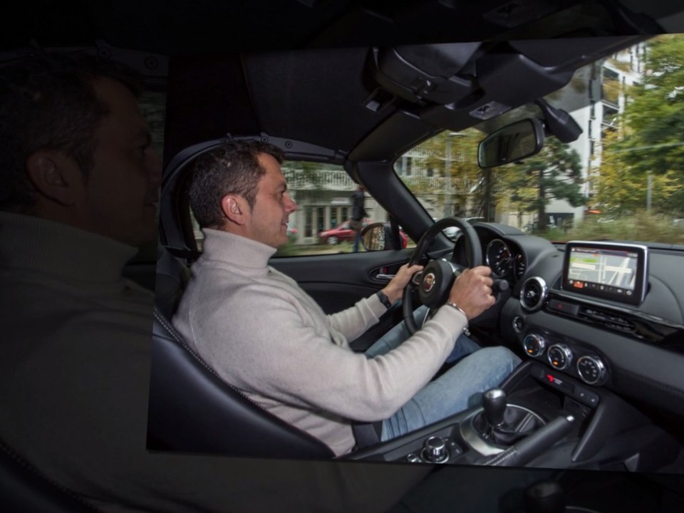 Franck Lagorce au volant de la Fiat 124 Spider (diaporama vidéo)