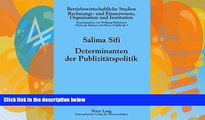 Download [PDF]  Determinanten der PublizitÃ¤tspolitik: Ã–konomische und empirische Analyse am