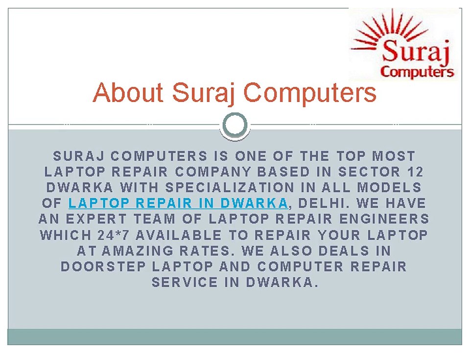 Laptop Repair in Dwarka, All Branded Laptop Repairing Dwarka