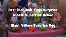 PlayDoh Surprise Egg - Large Egg Surprise - Giant Yellow Play Dough Surprise Egg - Kinder Eggs