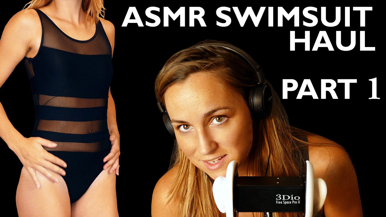 ASMR Swimwear Fashion Haul and Try on – Ear to Ear whisper and Fabric Sound by Sammy Dress