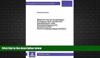 PDF  Bilanzierung bei langfristiger Fertigung nach deutschem Handelsrecht unter BerÃ¼cksichtigung