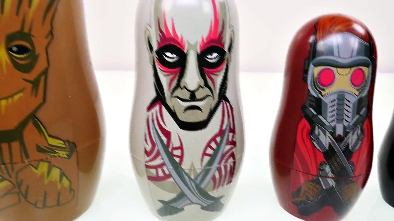 Marvel Nesting Dolls Guardians of the Galaxy Surprise Eggs! Toys Inside by DCTC