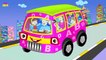 The Wheels On The Bus Go Round And Round English Nursery Rhymes for Children, Kids and Babies.