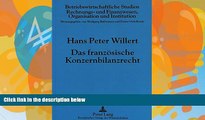 PDF  Das franzÃ¶sische Konzernbilanzrecht: Vergleichende Analyse zum deutschen Recht im Hinblick