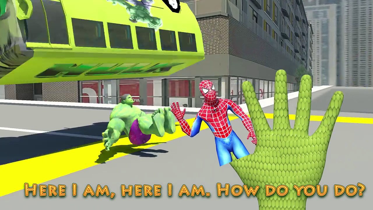 Finger Family Song Collection | Spiderman Vs Hulk Cartoon Finger Family & Kids Songs Lyrics