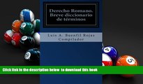 BEST PDF  Derecho Romano: Breve diccionario de tÃ©rminos (Spanish Edition) TRIAL EBOOK