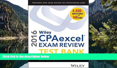 Download [PDF]  Wiley CPAexcel Exam Review 2016 Test Bank: Complete Exam O. Ray Whittington For