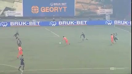 Stefanik goal - Termalica B B. vs Pogon Szczecin  2-0  16-12-2016