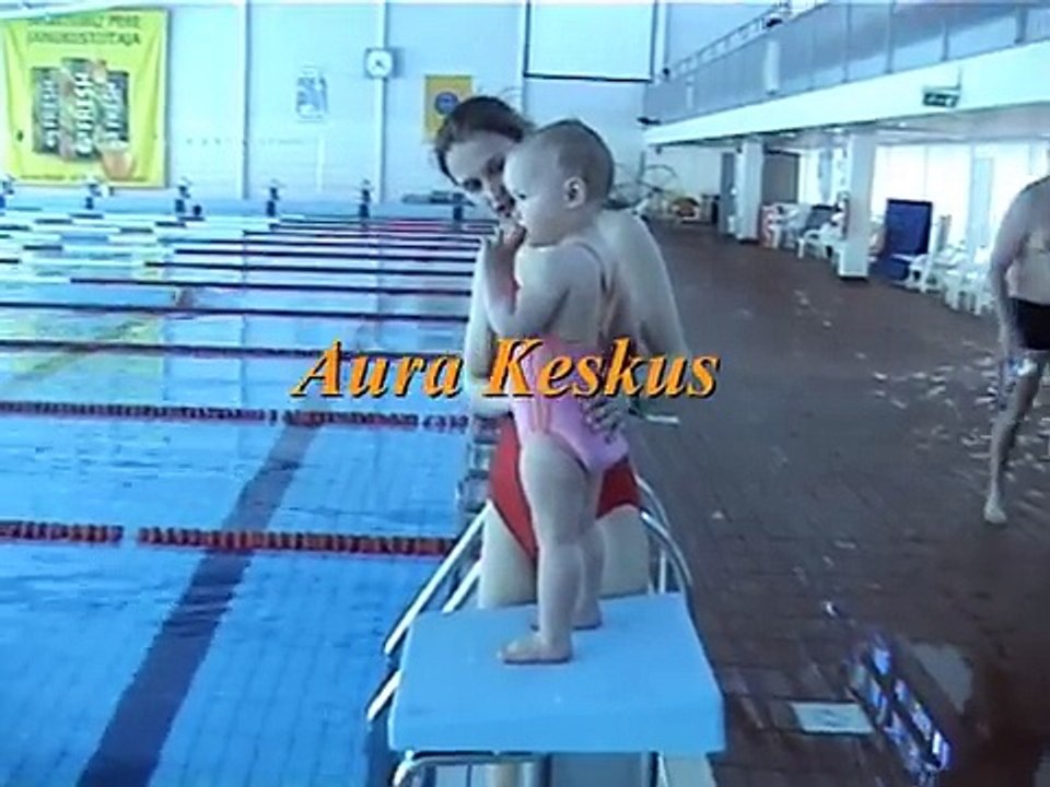 Baby Swimming (Arabel - 1 year and 9 months old swimming in the Aura Centre).