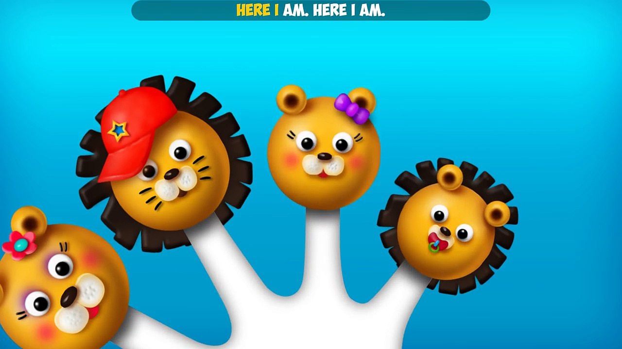 The Finger Family Lion Cake Pop Family Nursery Rhyme | Lion Cake Pop Finger Family Songs