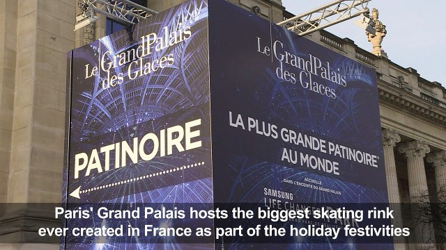 A skating rink opens at Paris' Grand Palais