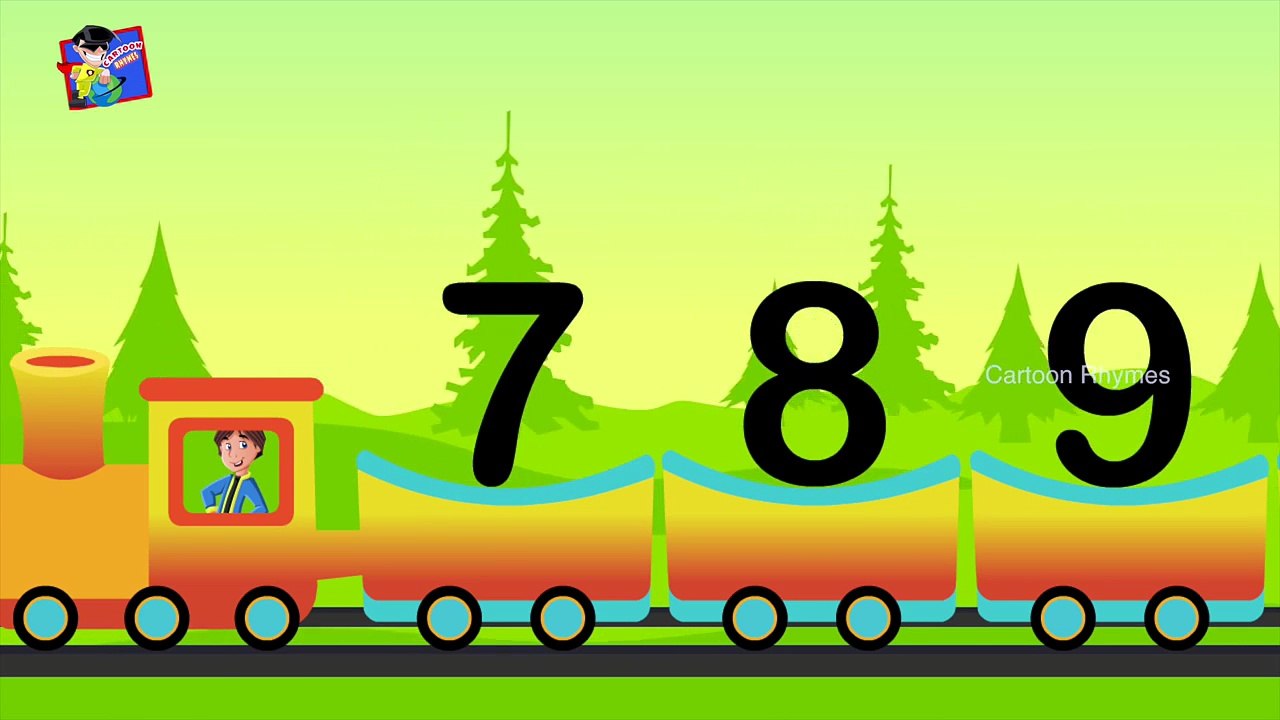 Numbers Train Songs Cartoon Rhymes 1234 | Counting Numbers 1234 Pre School Babies