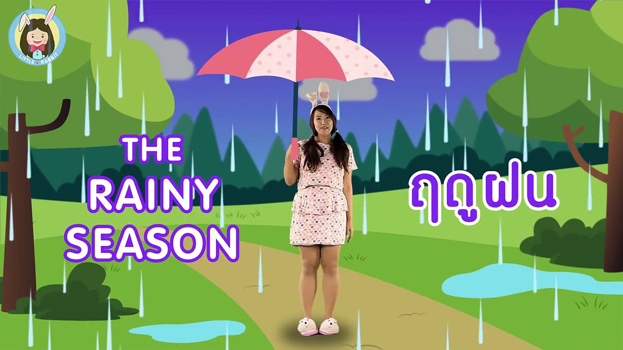 เพลงเด็ก | เพลง ฤดูกาล | Seasons Song | เรียน ภาษาไทย ภาษาอังกฤษ | Nursery Rhymes by Little Rabbit