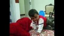 Baby Climbs Off Bed for the First Time