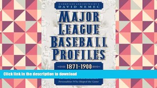 Hardcover Major League Baseball Profiles, Vol. 2, 1871-1900