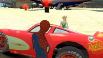 Elsa & Spiderman de Marvel Comics Flash McQueen de Disney Cars 2 | Dessin animé