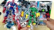 Spiderman vs Doc ock toys collection | spiderman with web net cycle | Minions, Doreamon Spiderman