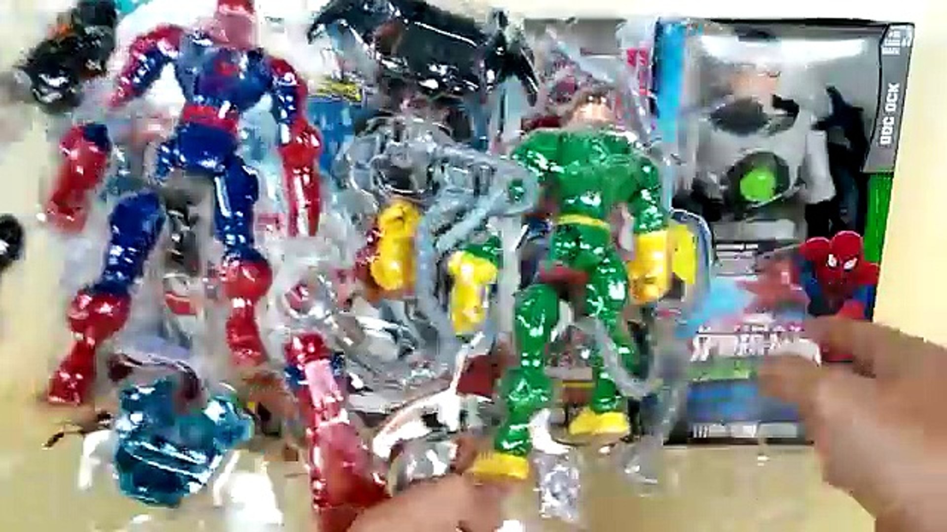 ⁣Spiderman vs Doc ock toys collection | spiderman with web net cycle | Minions, Doreamon Spiderman
