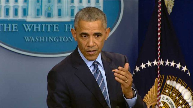 Barack Obama menace Vladimir Poutine de conséquences sérieuses