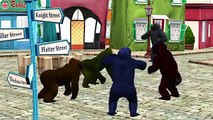 Color Dinosaurs | Colours Rhymes For Children | Dinosaurs 3D Animation | Crazy Gorilla