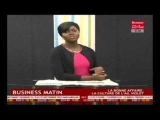 Business Matin /  La bonne affaire -  La culture de l'ail violet /Business 24