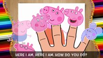 Peppa Pig Drawing Birthday Party Finger Family Song!