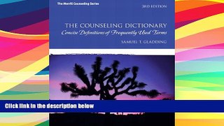 Best Price The Counseling Dictionary: Concise Definitions of Frequently Used Terms (3rd Edition)