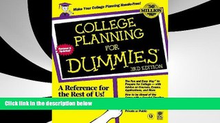Price College Planning For Dummies Pat Ordovensky For Kindle