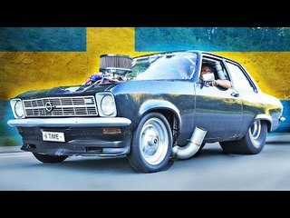 Swedish ULTIMATE Street Car! - NITROUS Opel ASCONA!