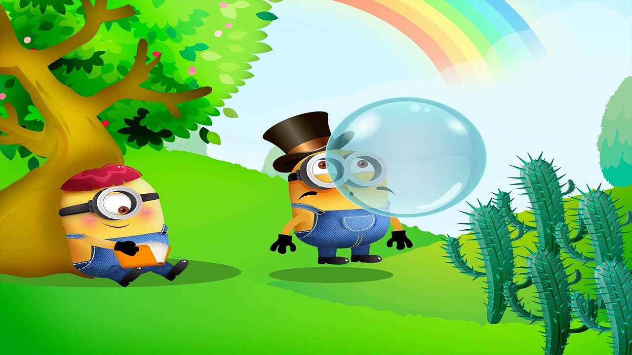 Wheels On The Bus Minions Song | Nursery Rhymes Minions ( 4K Music Video )