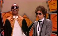 Bob Dylan and Stevie Wonder at 1984 Grammys