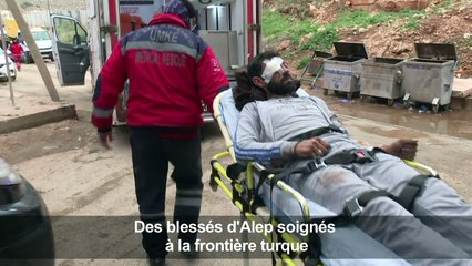 Des blessés d'Alep soignés à la frontière turque