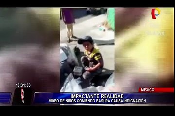 Indignación en México por niños que comen de la basura ante indiferencia de autoridades