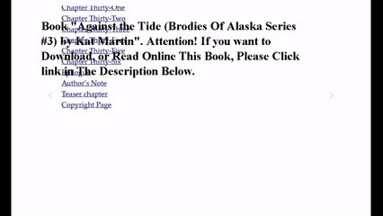Download Against the Tide (Brodies Of Alaska Series #3) ebook PDF