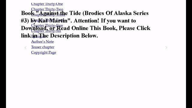 Download Against the Tide (Brodies Of Alaska Series #3) ebook PDF