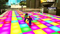 Spiderman and Minecraft Steve Race Disney Cars Lightning McQueen (Nursery Rhymes - Cartoon For Kids)