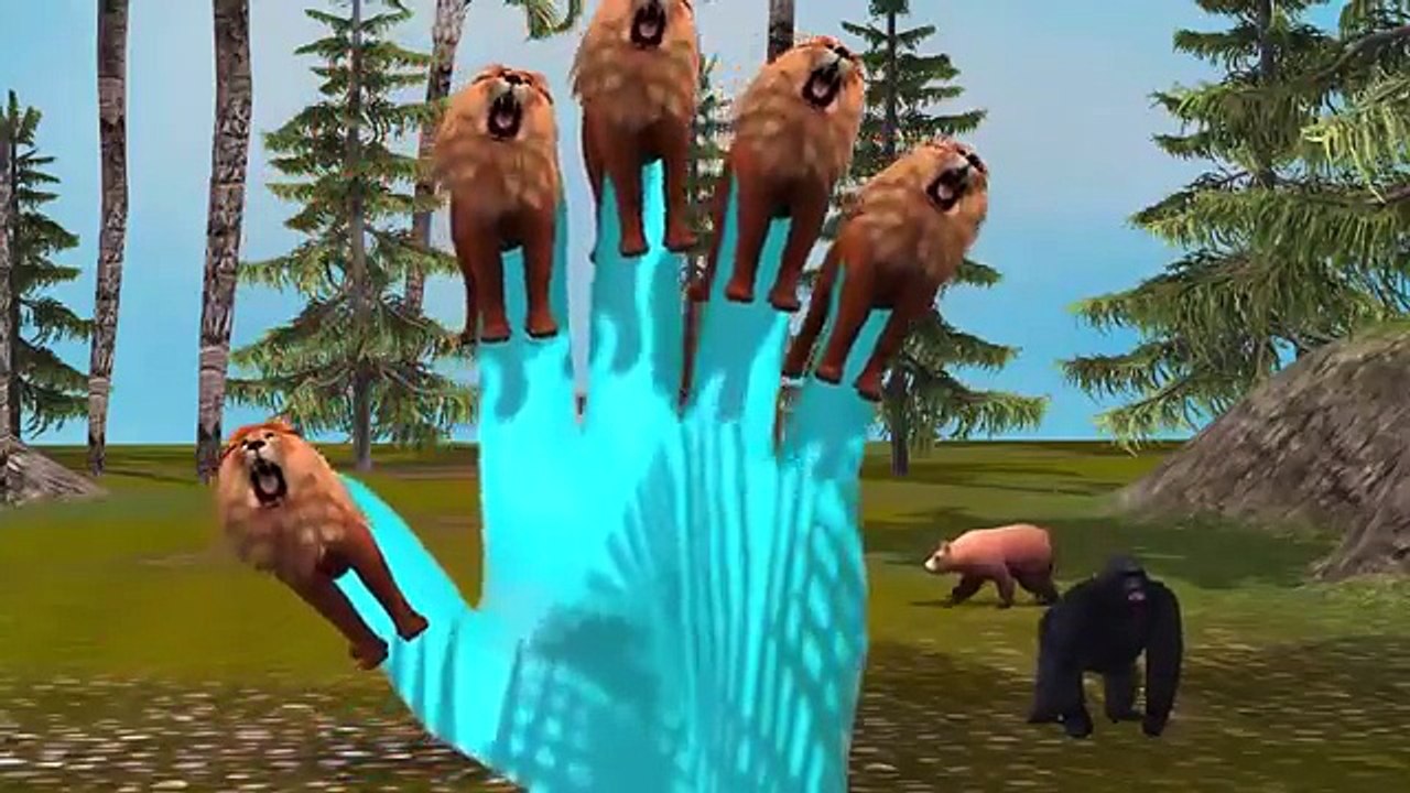 Top Animated Lion 3D Finger Family Rhymes For Children | Lion Finger Family Rhymes
