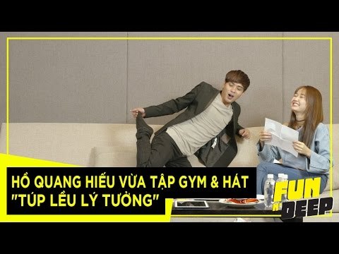 Hồ Quang Hiếu vừa tập gym & hát Túp lều lý tưởng | Fun N' Deep Show