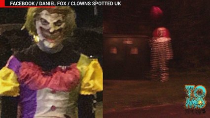 Relatos do Reino Unido surgem sobre aparições de palhaço assustador.