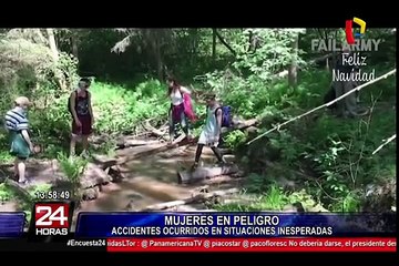 Mujeres en peligro cuando ocurren situaciones inesperadas