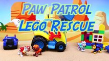 Paw Patrol Duplo Lego House Collapse Rescue Rubble and Marshall Save Everest and Chase Parody