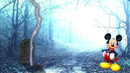 Spiderman Mickey Mouse Scary Ghost Adventure Finger Family Song!