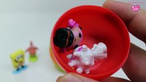 Play Doh Surprise Eggs Spongebob Squarepants Patrick Disney Pixar Cars Hello Kitty Toys