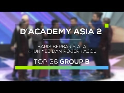 Baris Berbaris ala Khun Yee dan Rojer Kajol (D'Academy Asia 2)